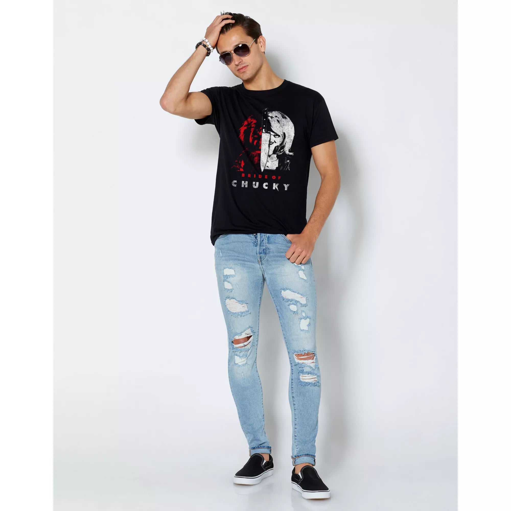 Split Bride of Chucky T Shirt