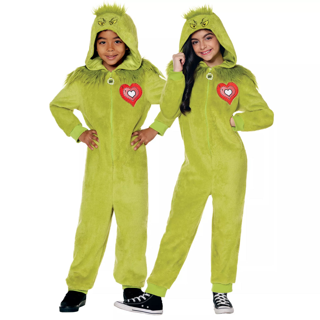 Kids The Grinch Jumpsuit Costume - Dr. Seuss
