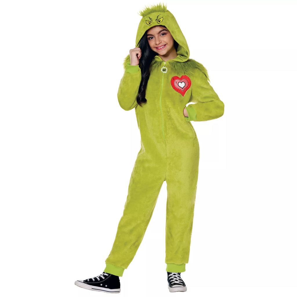 Kids The Grinch Jumpsuit Costume - Dr. Seuss