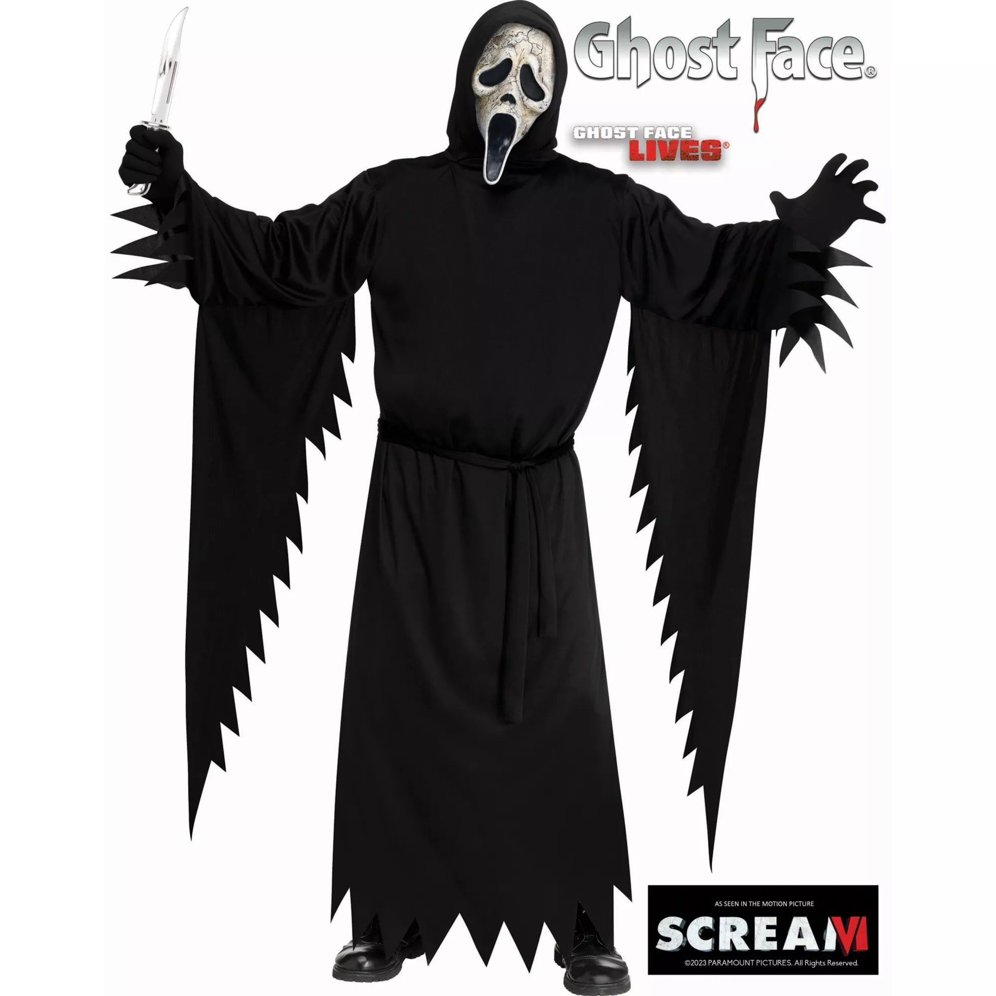 Adult Aged Ghost Face ® Plus Size Costume - Scream VI
