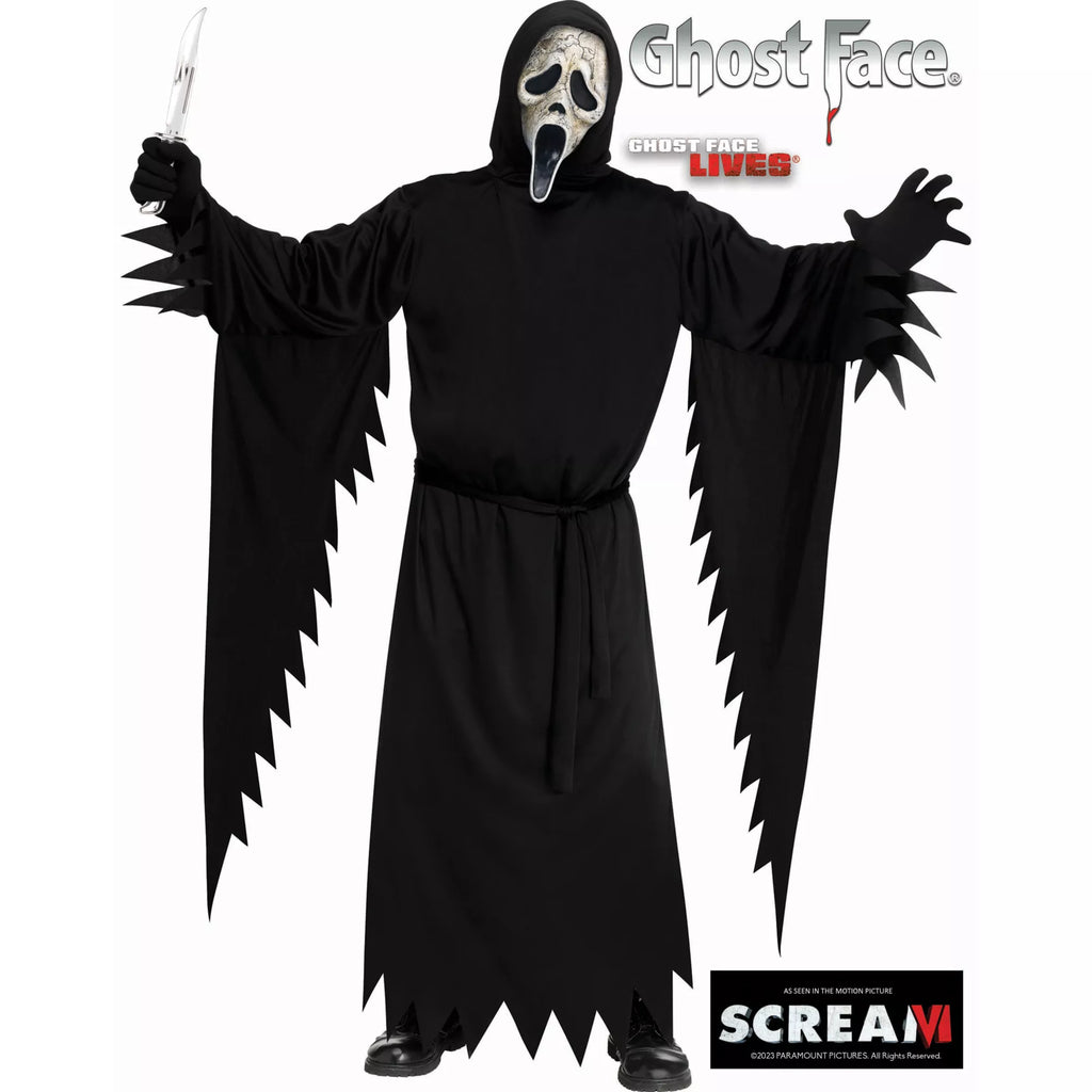 Adult Ghost Face Aged Costume - Scream VI