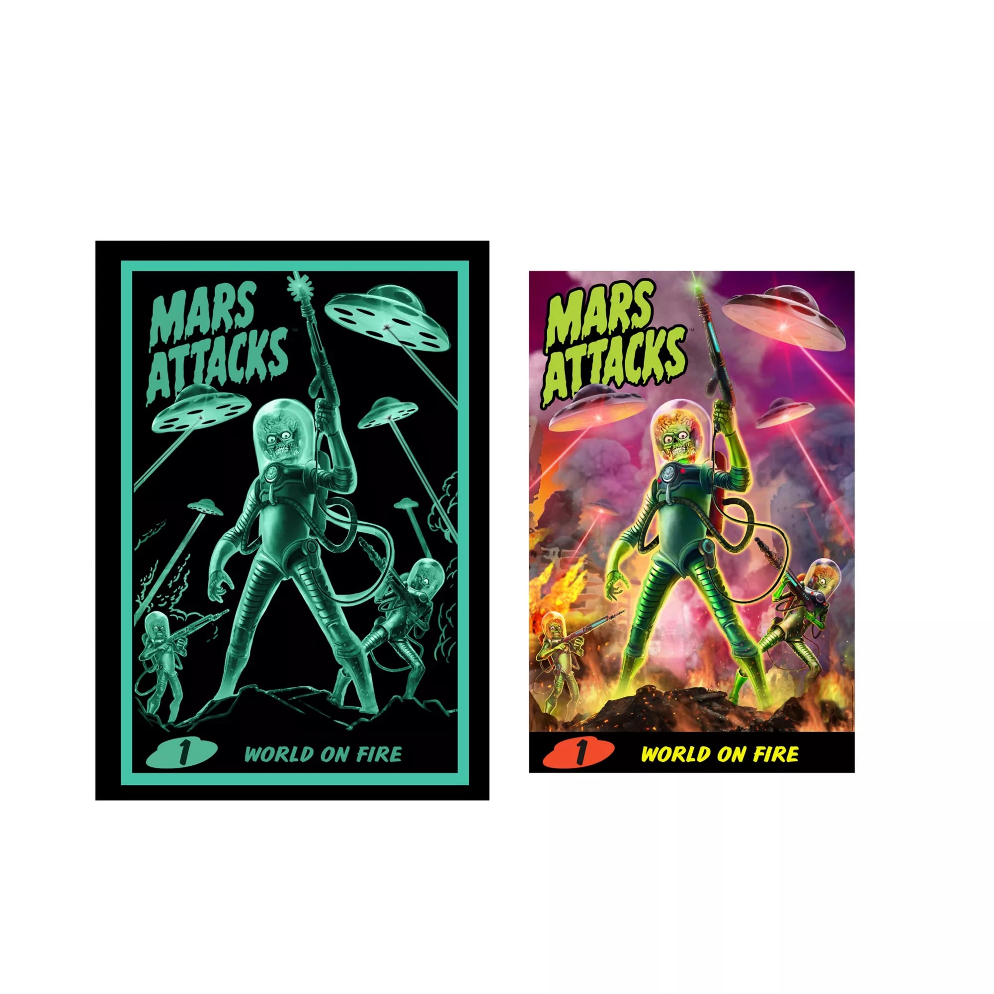 Mars Attacks Atomic Ray Gun with Poster
