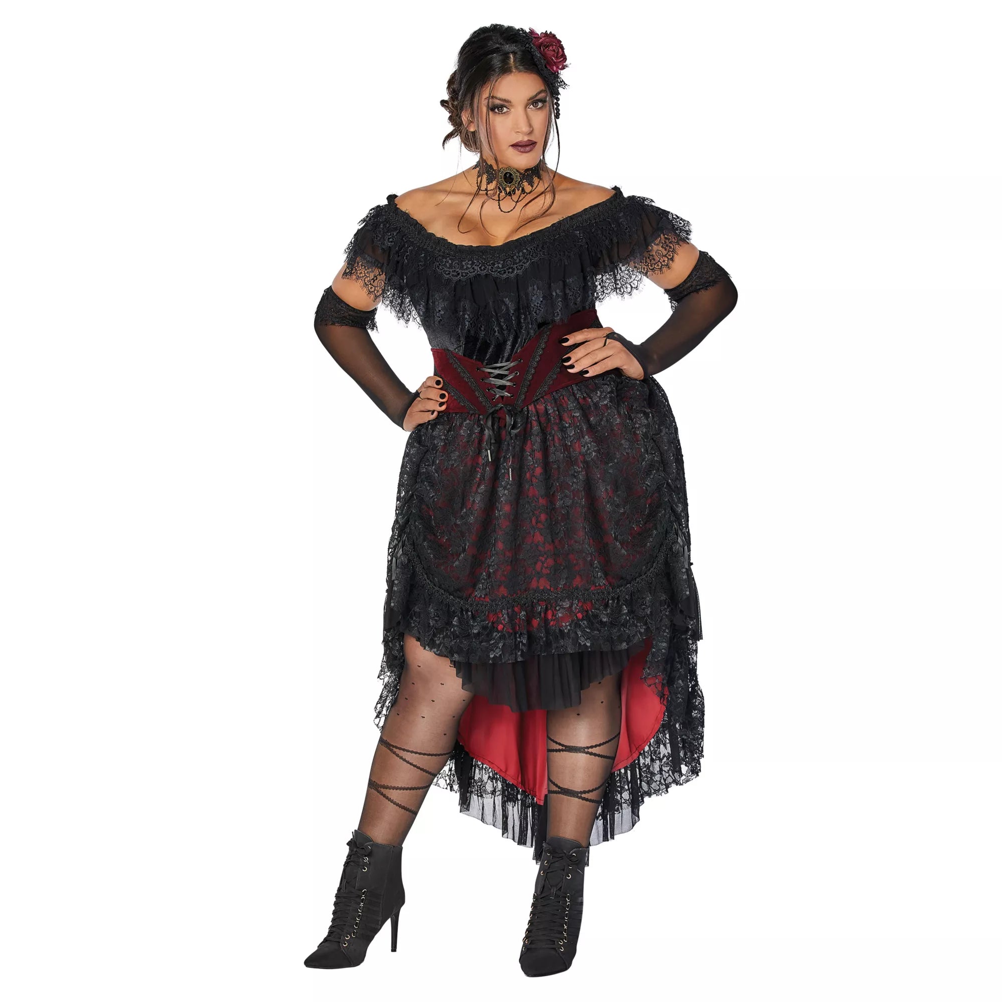 Plus Size Victorian Vampire Dress Costume - The Signature Collection