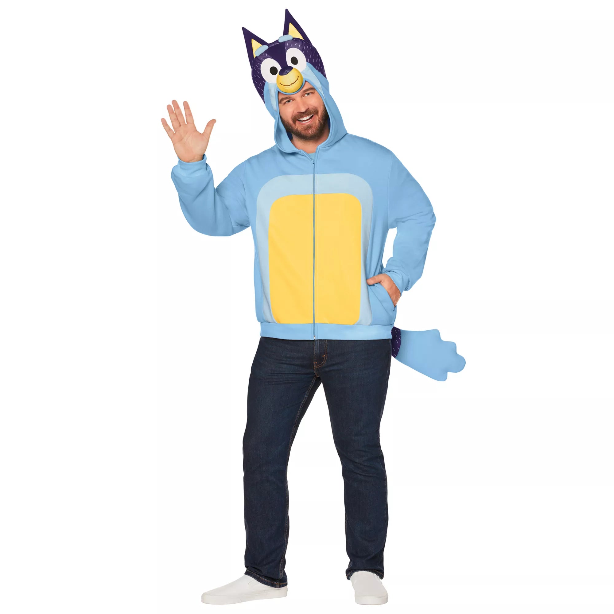 Adult Bandit Costume Top - Bluey
