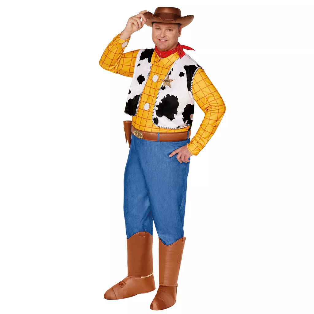 Adult Woody Jumpsuit Costume - Toy Story