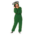 Adult Oscar the Grouch Plus Size Jumpsuit Costume - Sesame Street