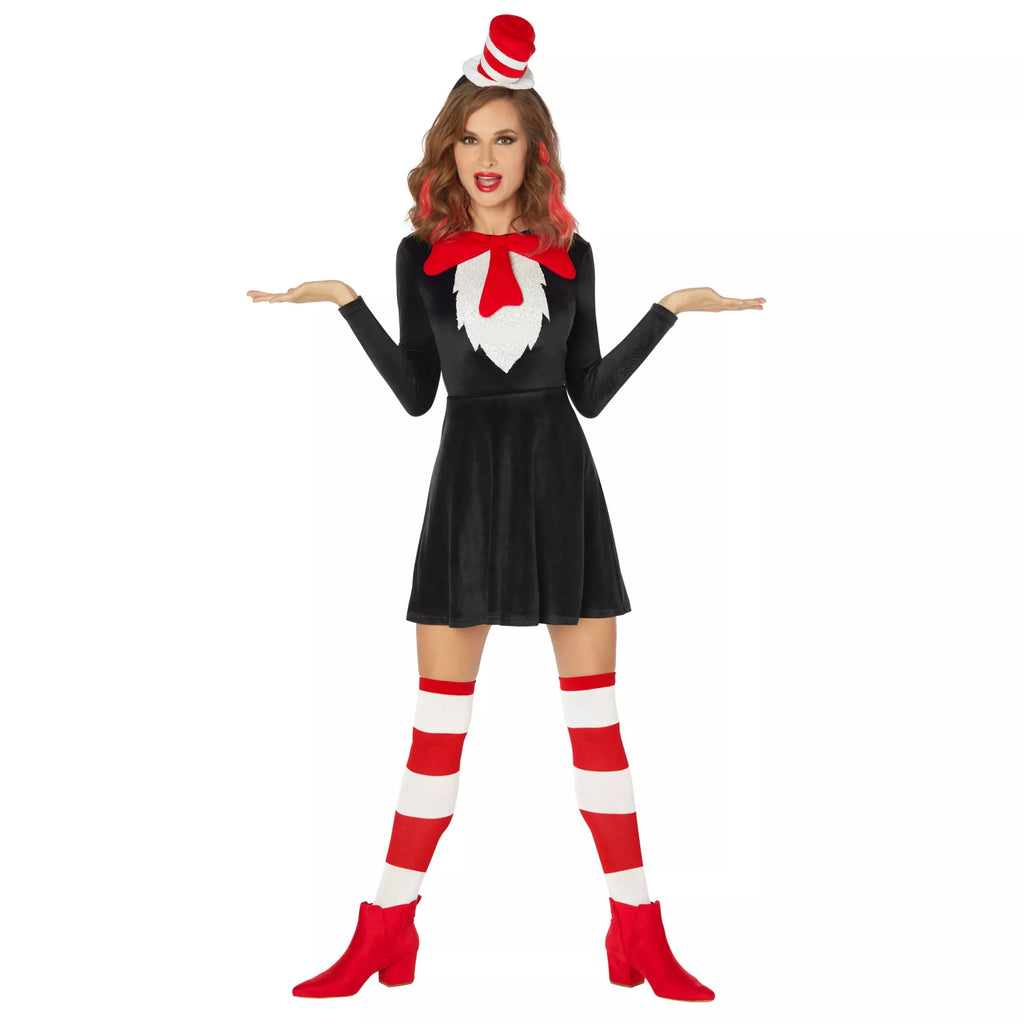 Adult Cat in the Hat Dress - Dr. Seuss