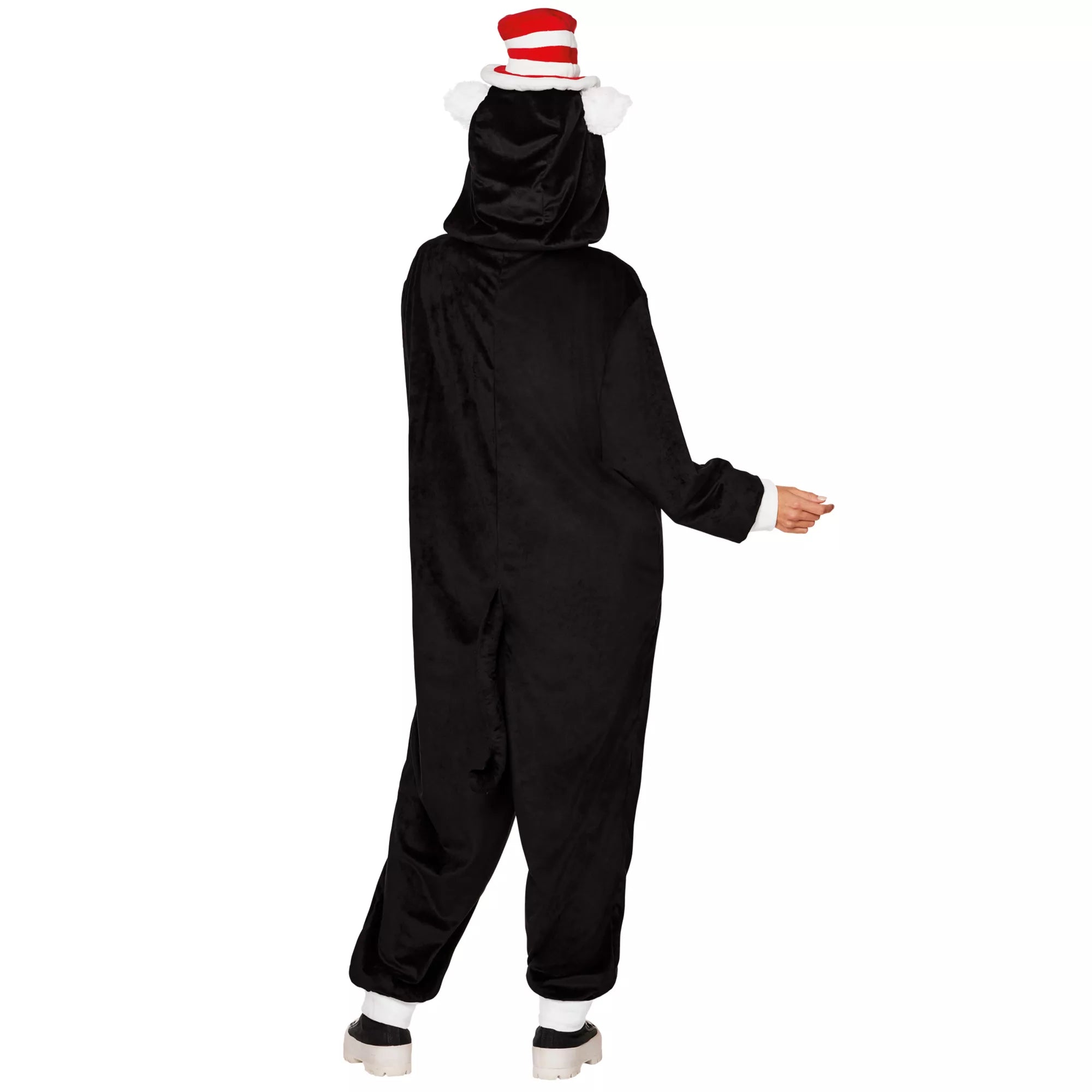 Adult The Cat in the Hat Jumpsuit Costume
