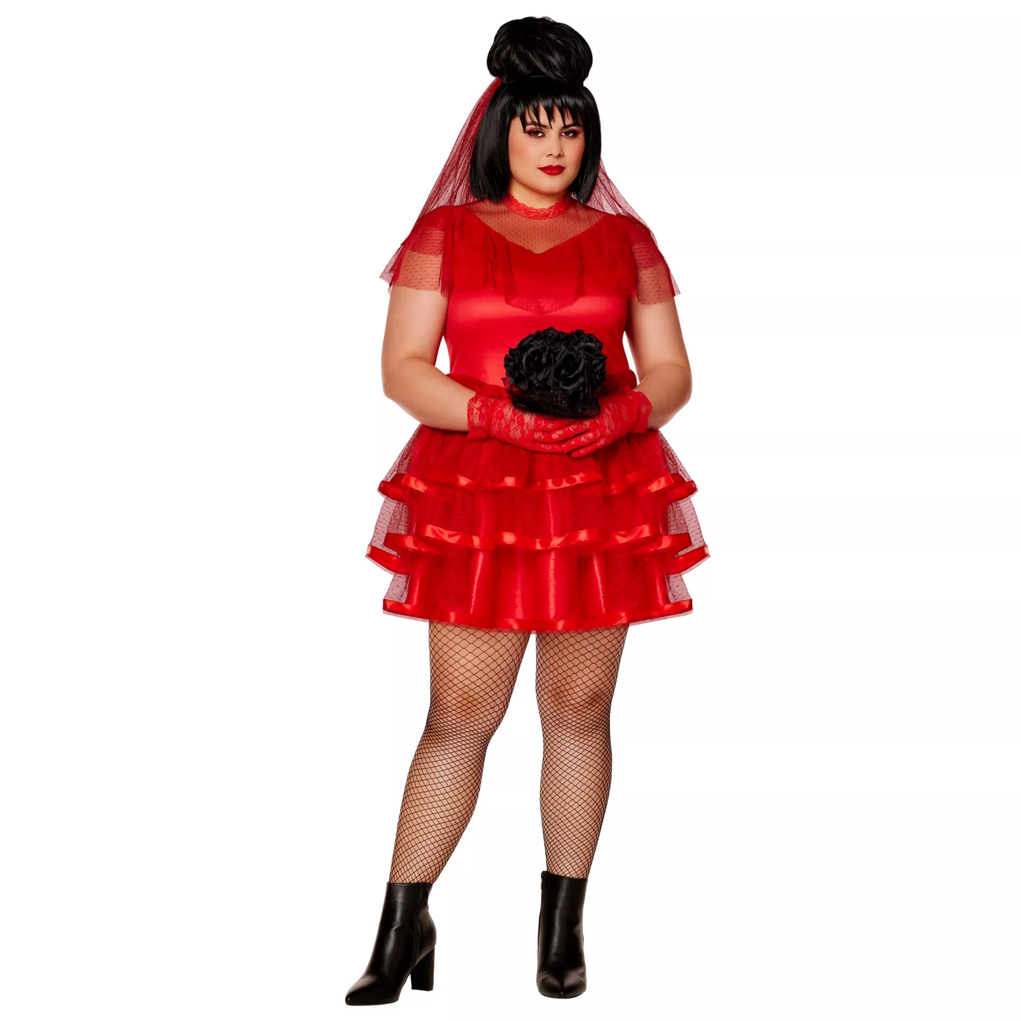 Adult Lydia Deetz Short Dress Plus Size Costume - Beetlejuice