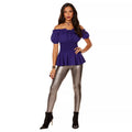Adult Purple Peasant Top