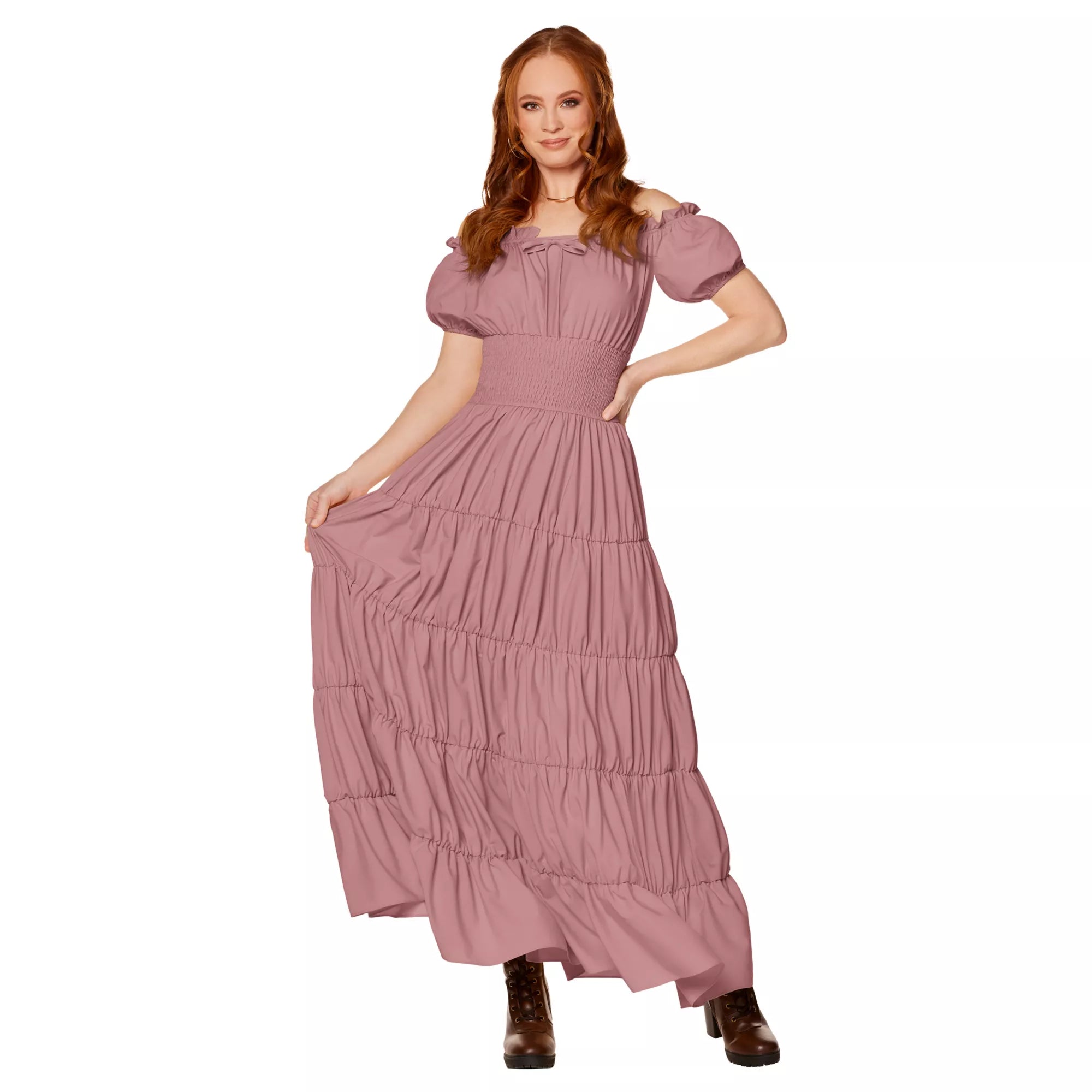Adult Mauve Peasant Dress