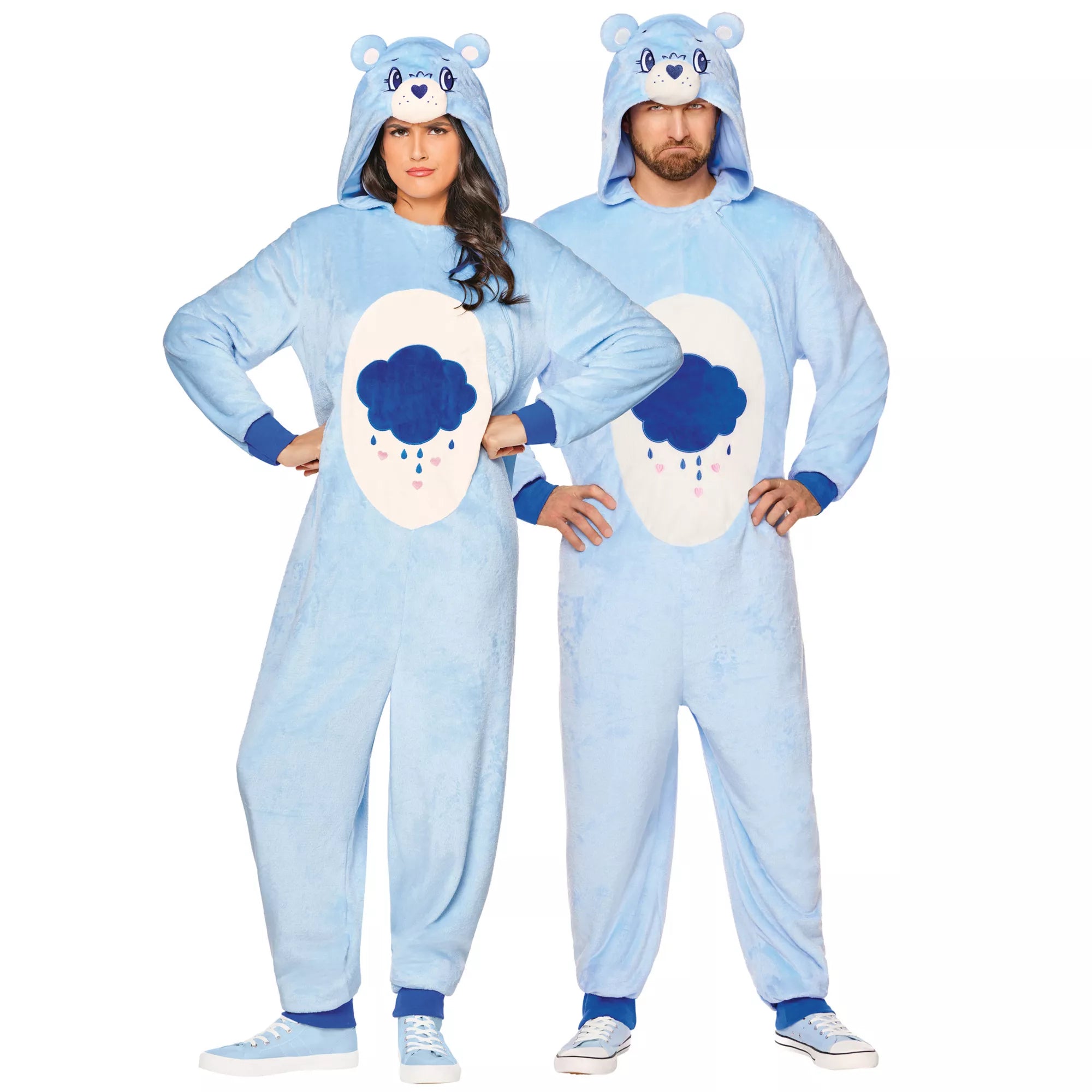 Adult Grumpy Bear Jumpsuit Costume - Care Bears