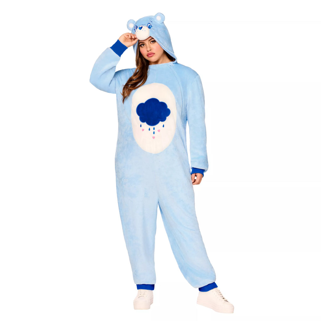 Adult Grumpy Bear Jumpsuit Costume - Care Bears