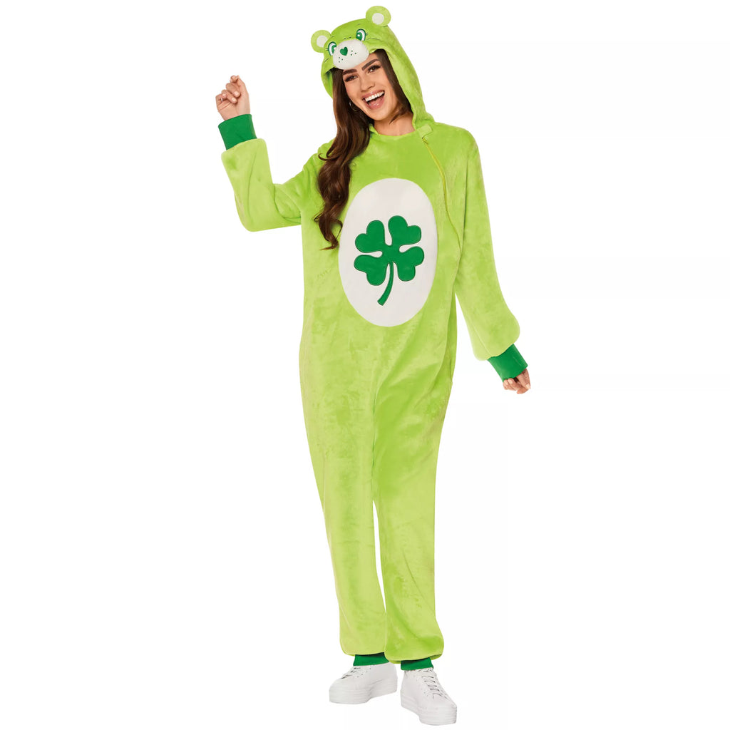 Adult  Good Luck Bear Jumpsuit Costume -  Care Bears