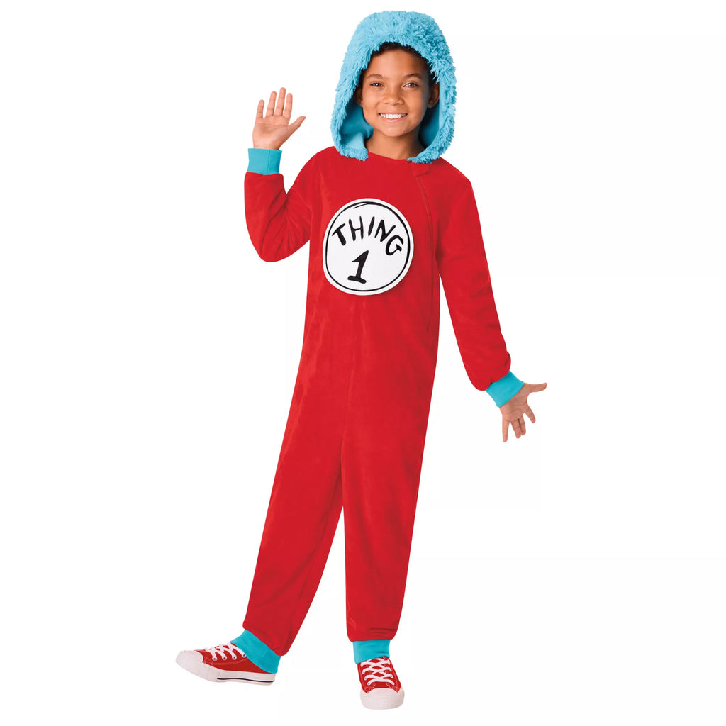Kids Thing 1 and 2 Jumpsuit Costume - The Cat in the Hat