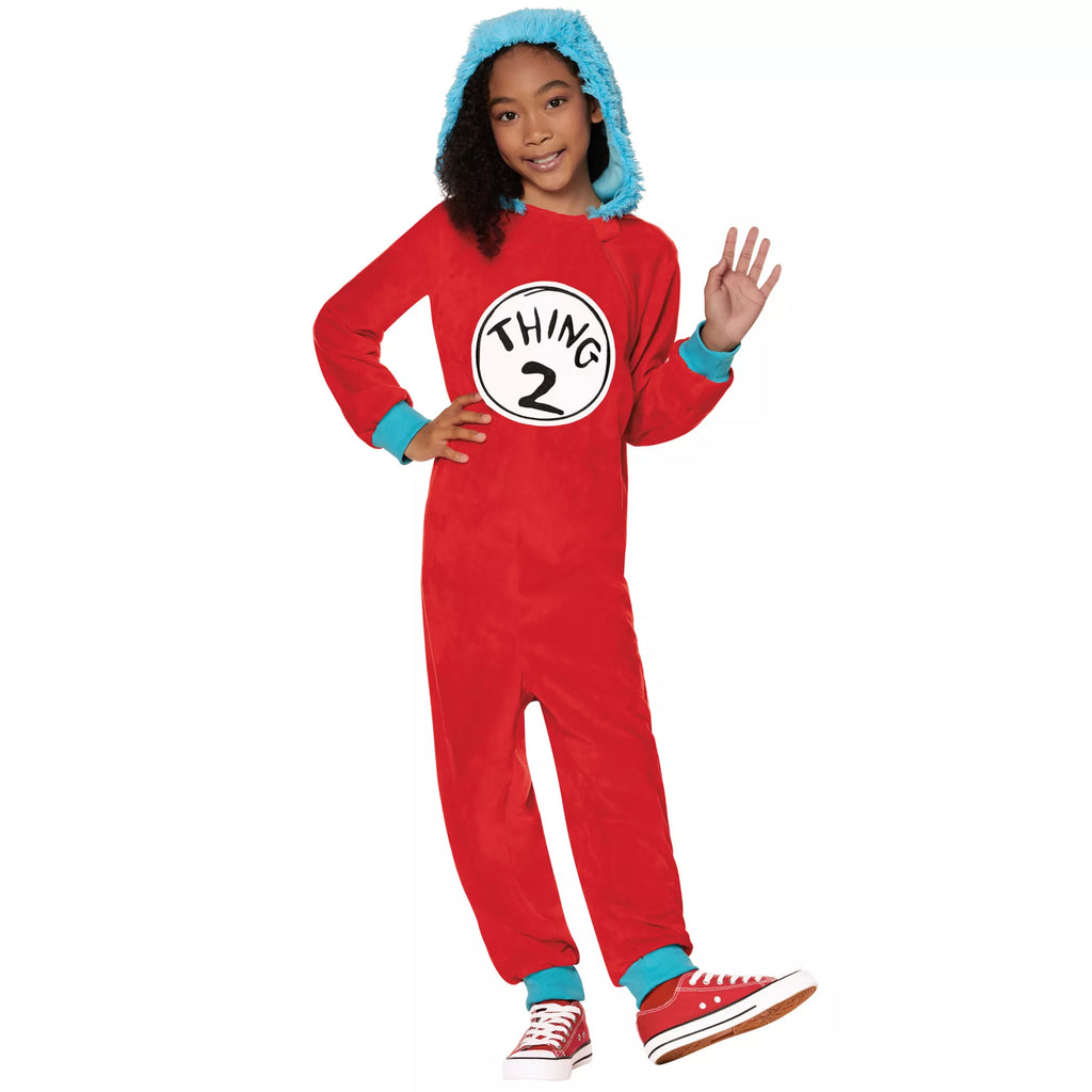 Kids Thing 1 and 2 Jumpsuit Costume - The Cat in the Hat