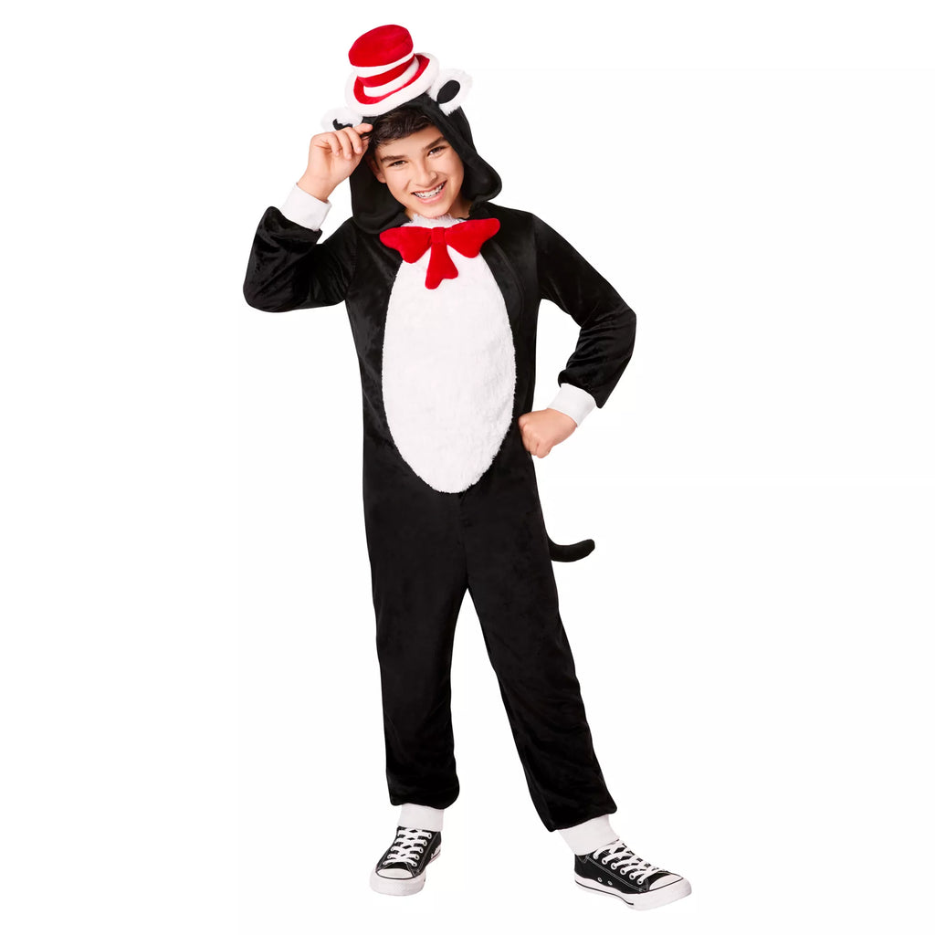 Kids Cat in the Hat Jumpsuit Costume – Dr. Seuss
