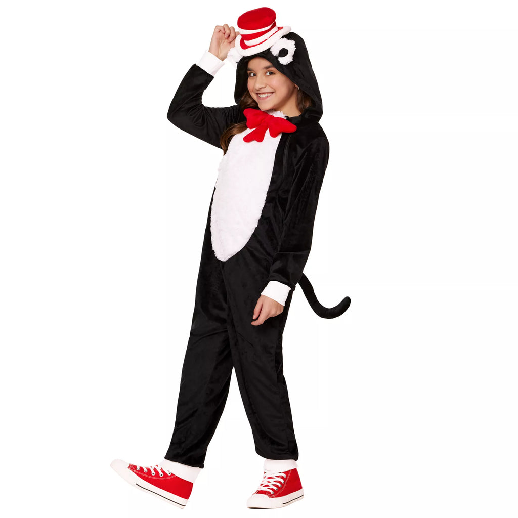 Kids Cat in the Hat Jumpsuit Costume – Dr. Seuss
