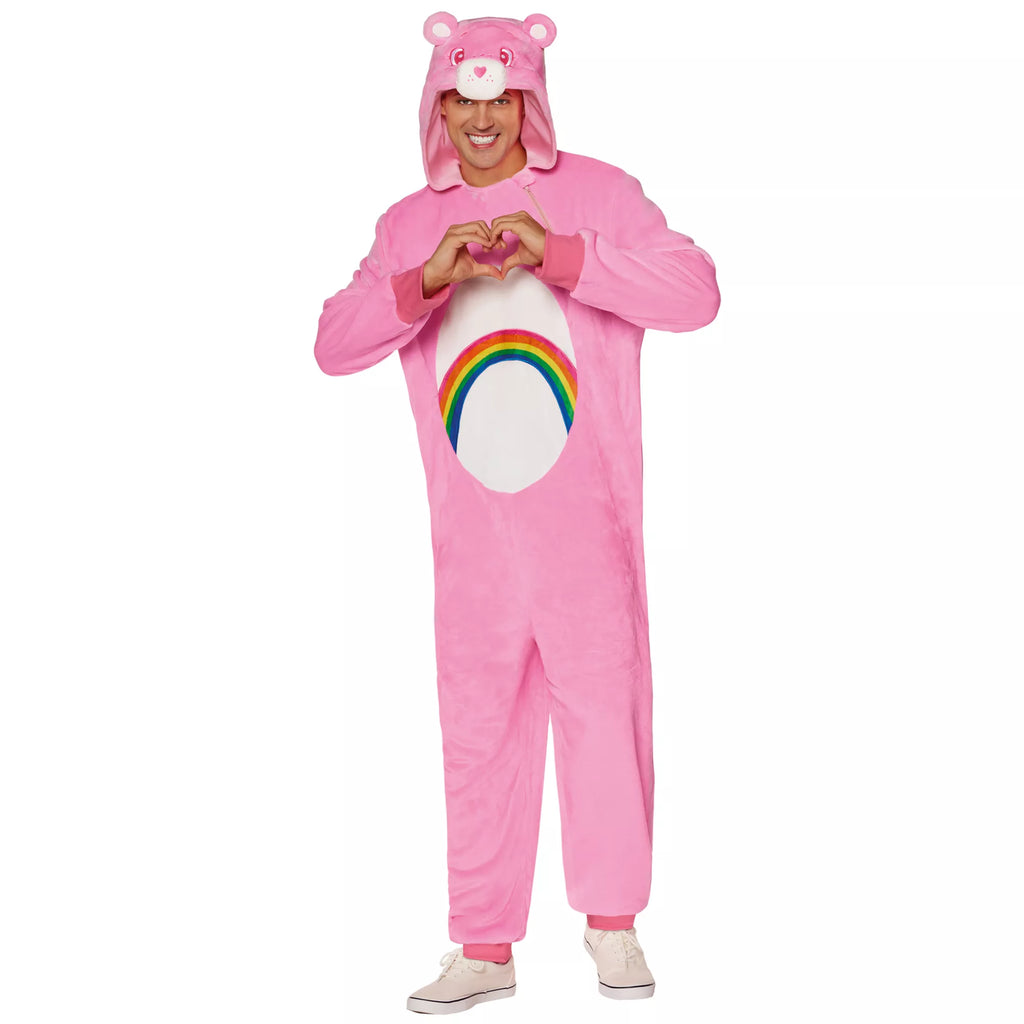 Adult Pink Cheer Bear Jumpsuit - Care Bears