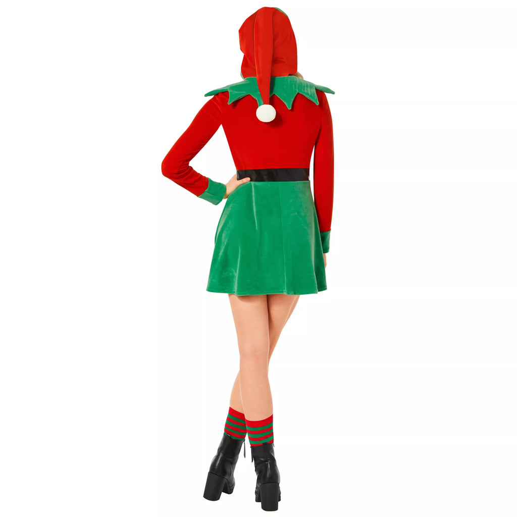 Adult Hooded Elf Dress Costume