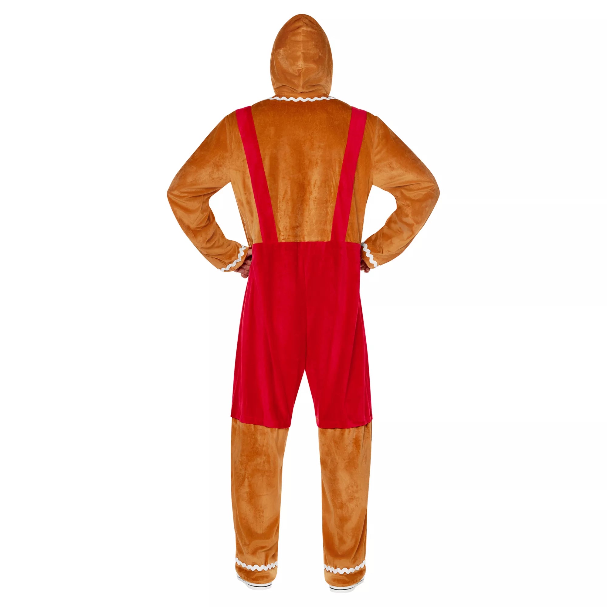 Adult Gingerbread Jumpsuit Costume