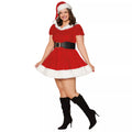 Adult Plus Size Sassy Mrs. Claus Costume