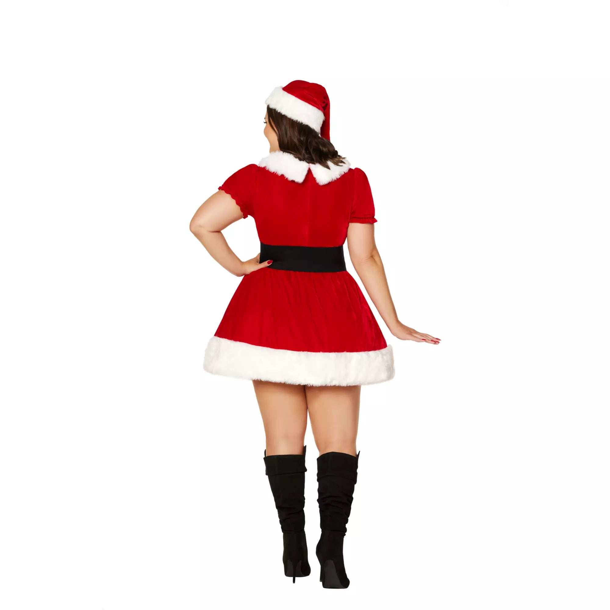 Adult Plus Size Sassy Mrs. Claus Costume