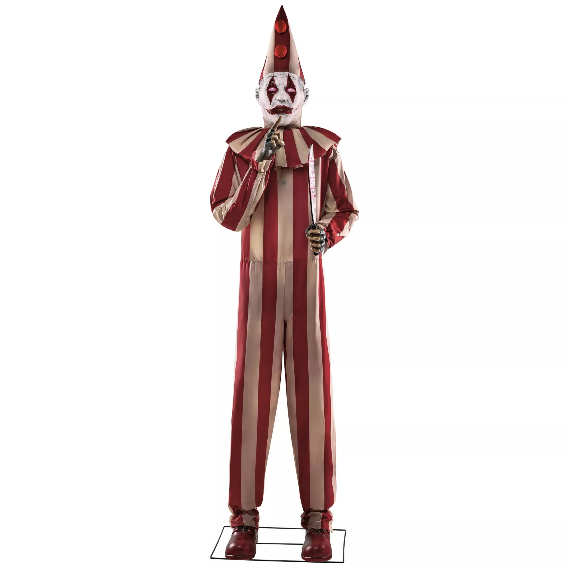 6 Ft 9 In Silent and Deadly Clown Animatronic