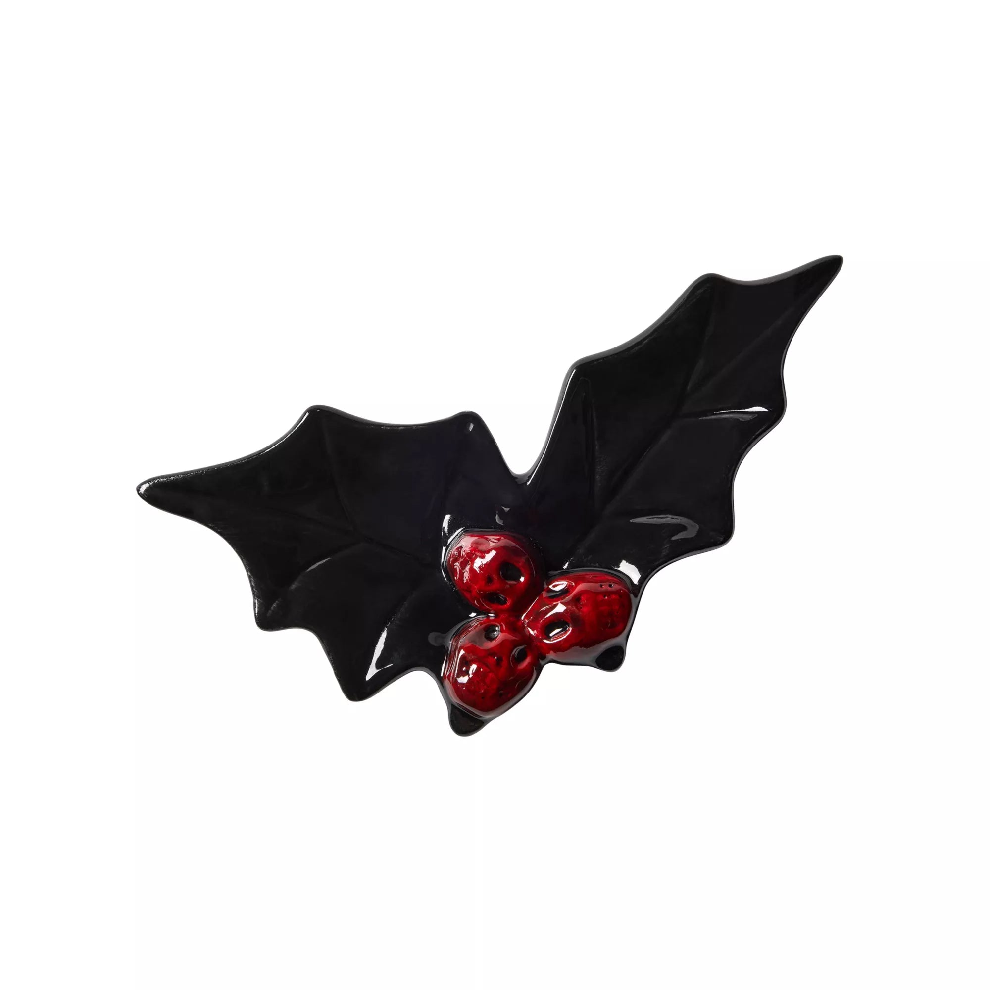 Gothic Holly Leaf Ceramic Tray