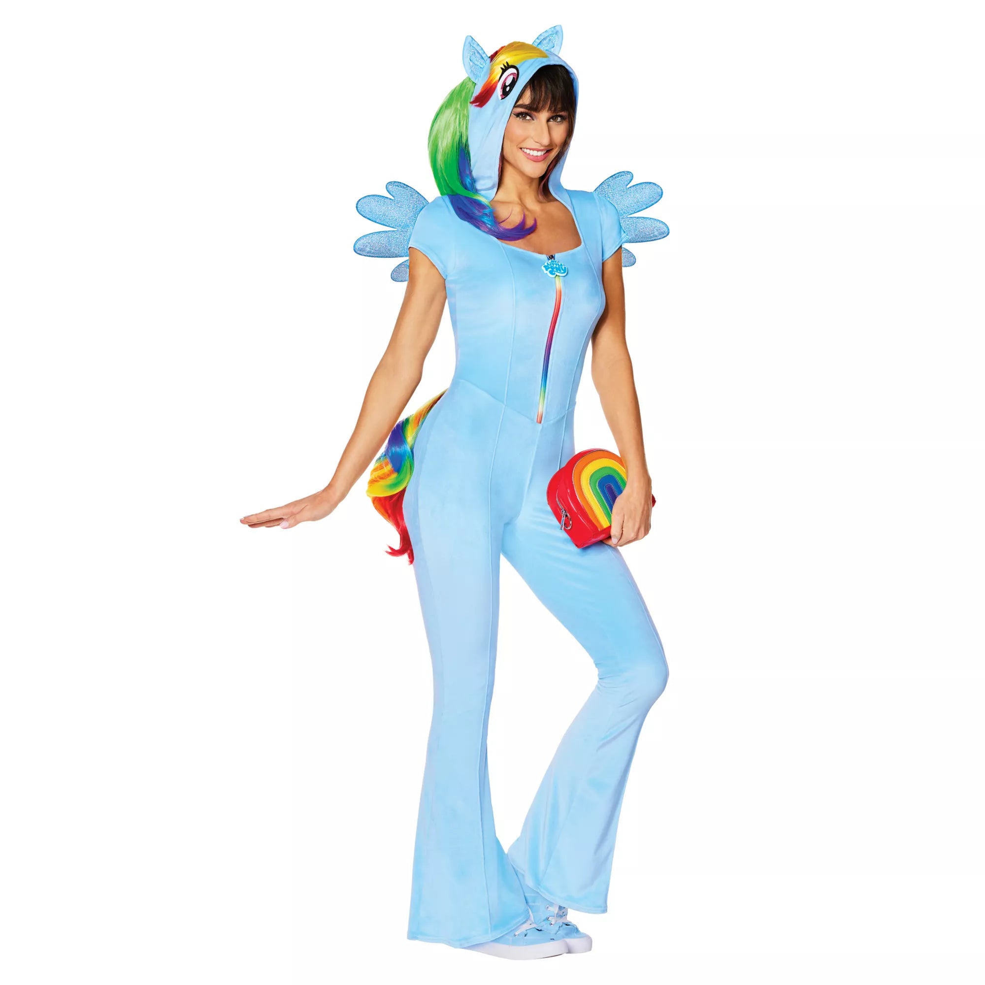Adult Rainbow Dash Jumpsuit Costume -  My Little Pony Friendship Is Magic
