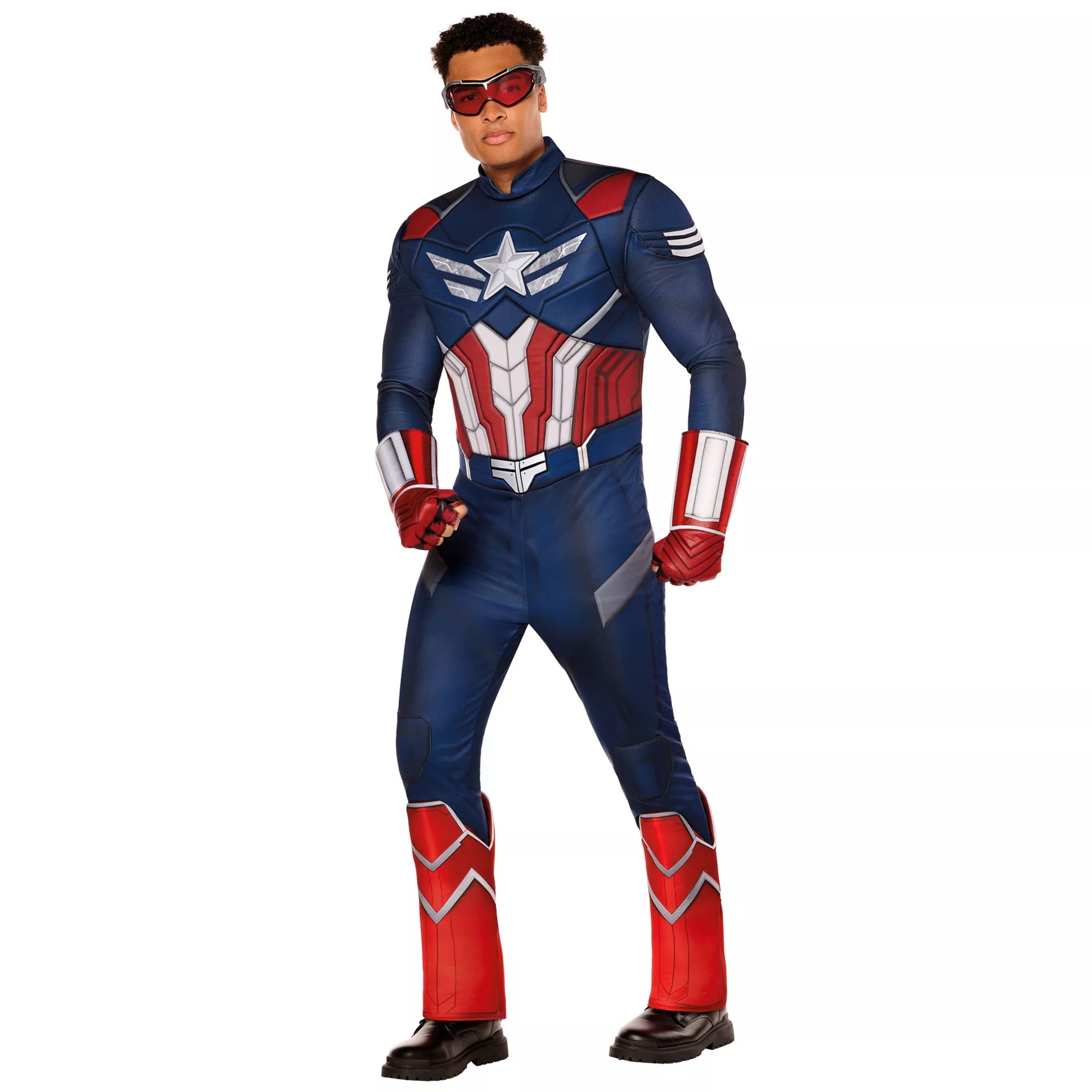 Adult Captain America Muscle Jumpsuit Costume - Captain America: Brave New World