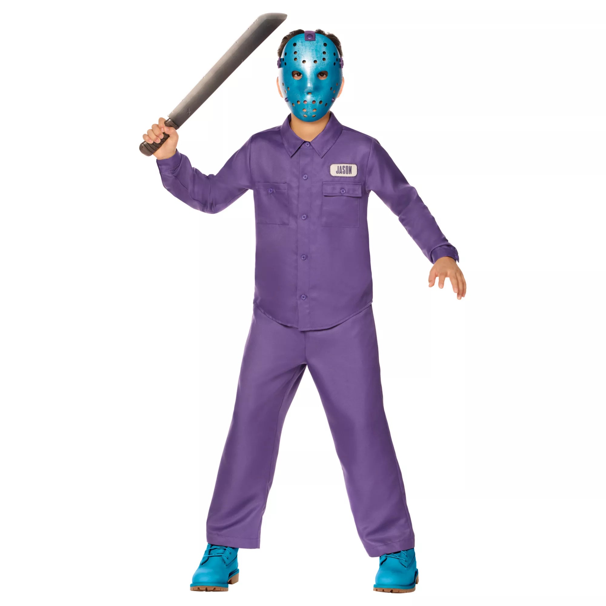 Kids Retro Jason Jumpsuit Costume - Friday the 13th: The Game