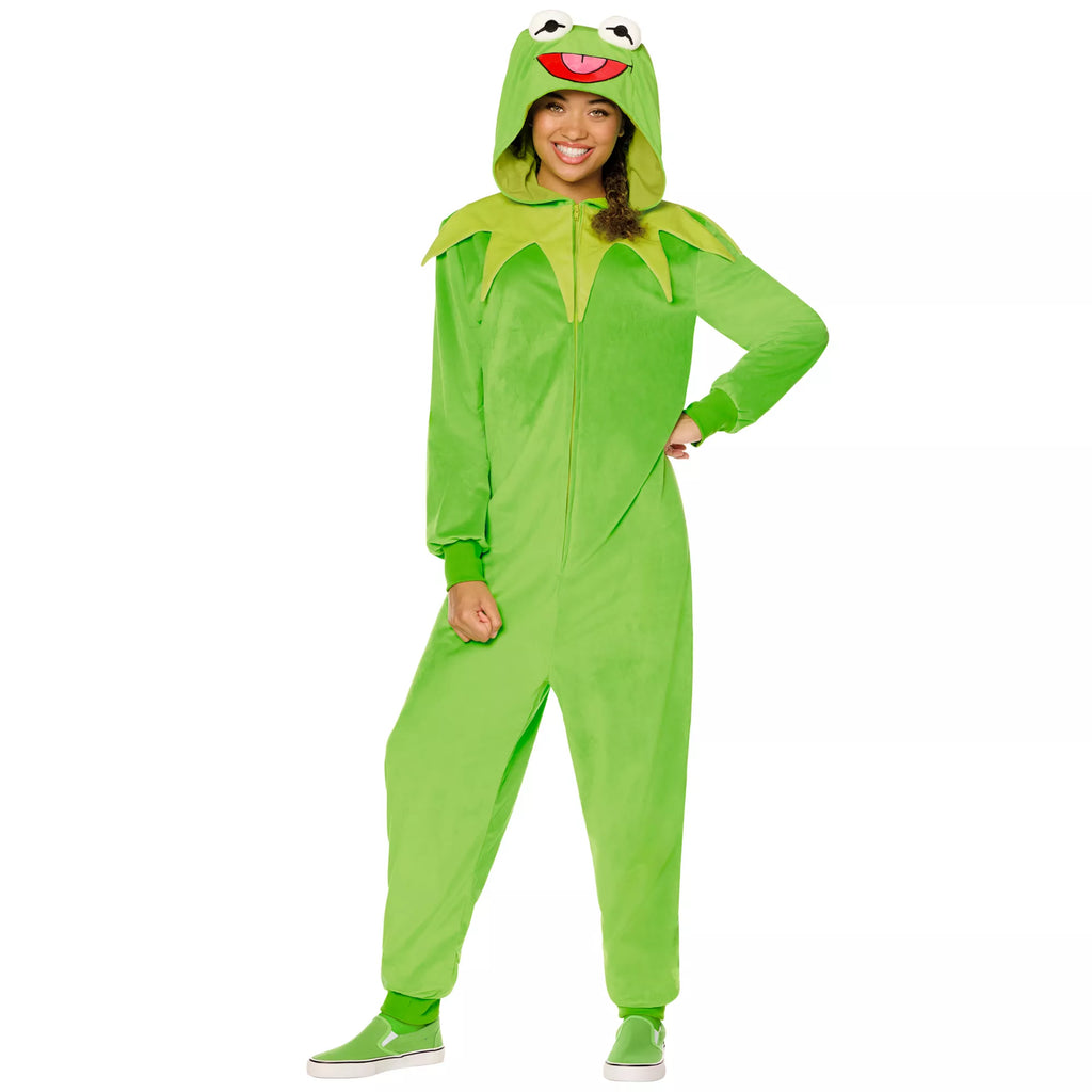 Adult Kermit the Frog Jumpsuit Costume - The Muppets