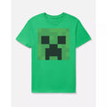 Adult Green Creeper T Shirt - Minecraft