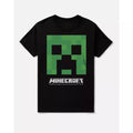 Adult Black and Green Creeper T Shirt - Minecraft