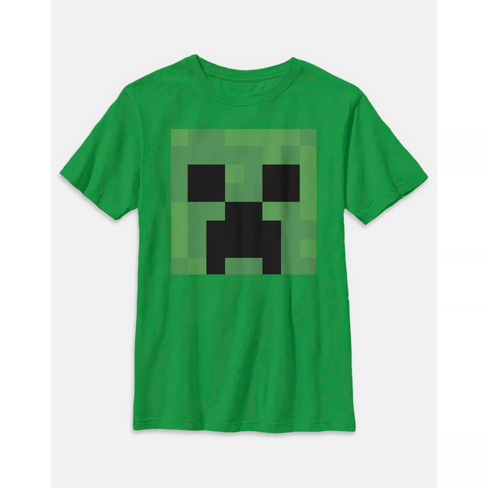 Kids Green Creeper T Shirt - Minecraft