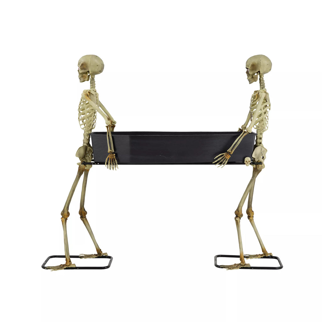 5 Ft LED Skeletons with Coffin