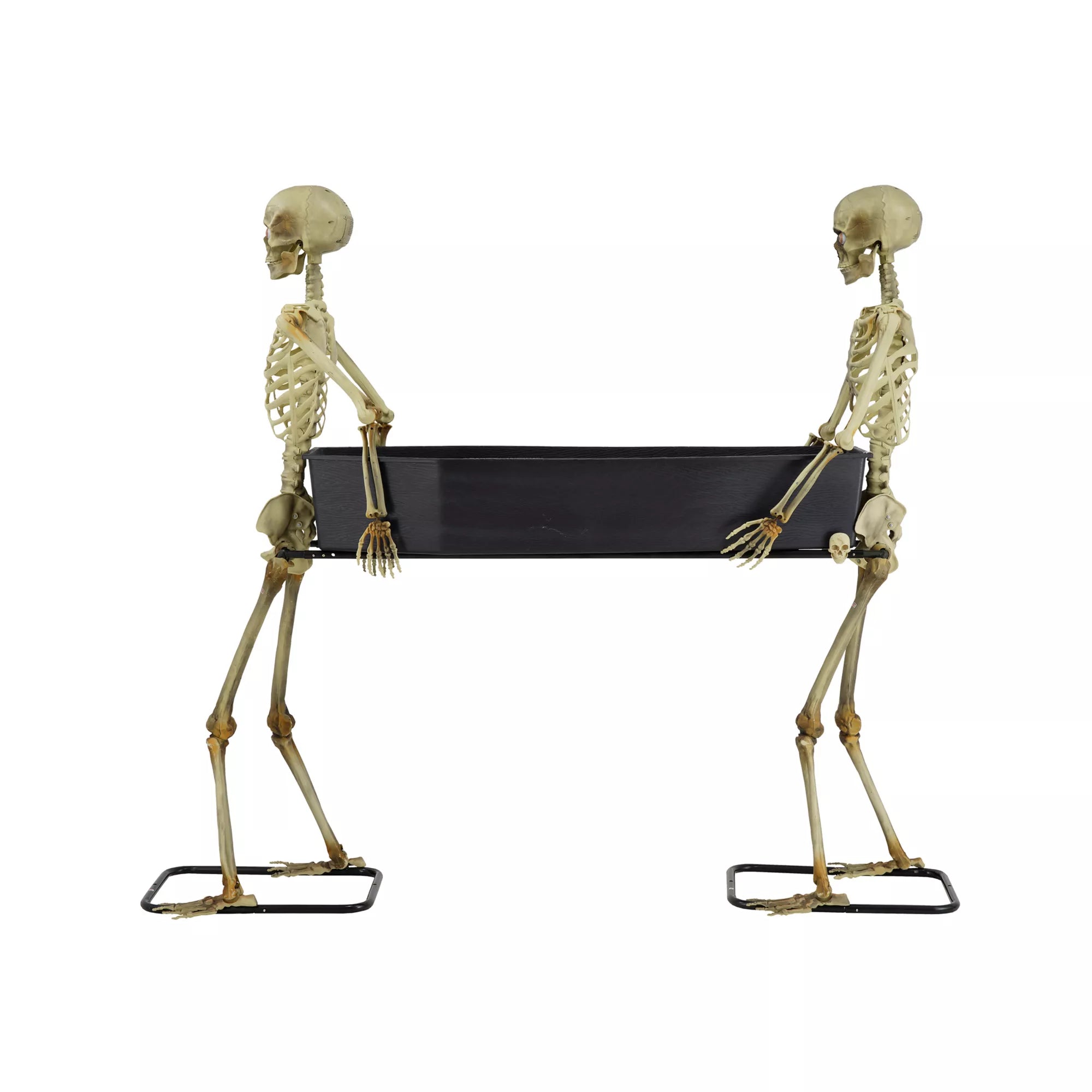 5 Ft LED Skeletons with Coffin