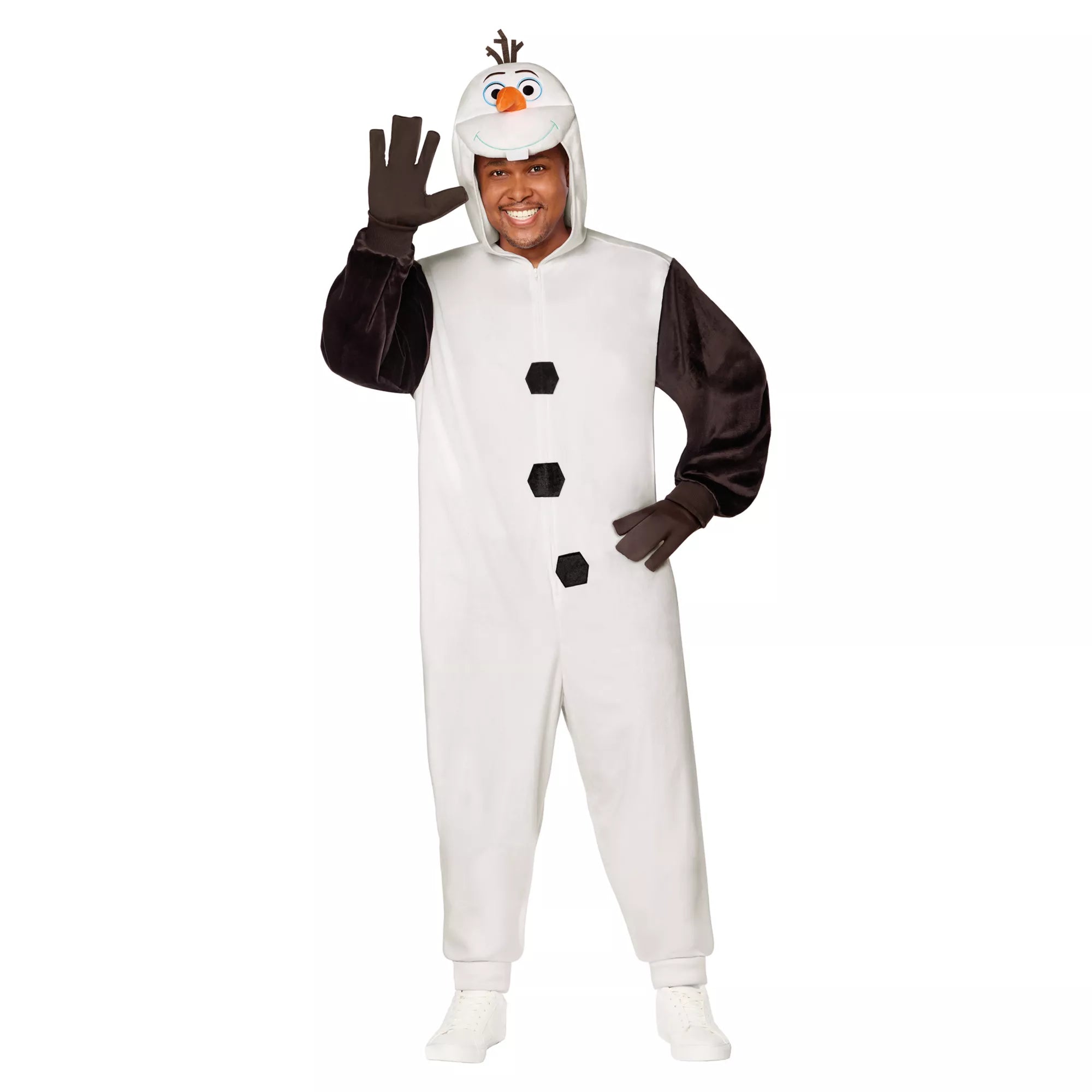 Adult Olaf Jumpsuit Costume - Frozen