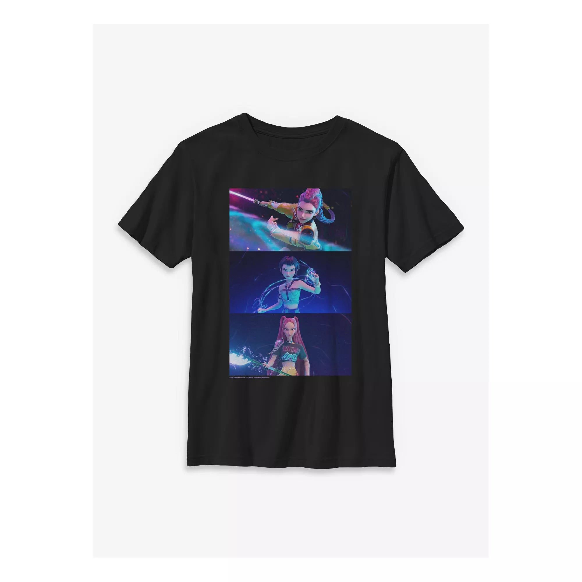 Kids Rumi Zoey and Mira T Shirt - KPop Demon Hunters