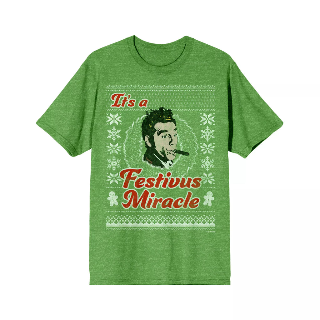 Kramer It's a Festivus Miracle  T Shirt - Seinfeld