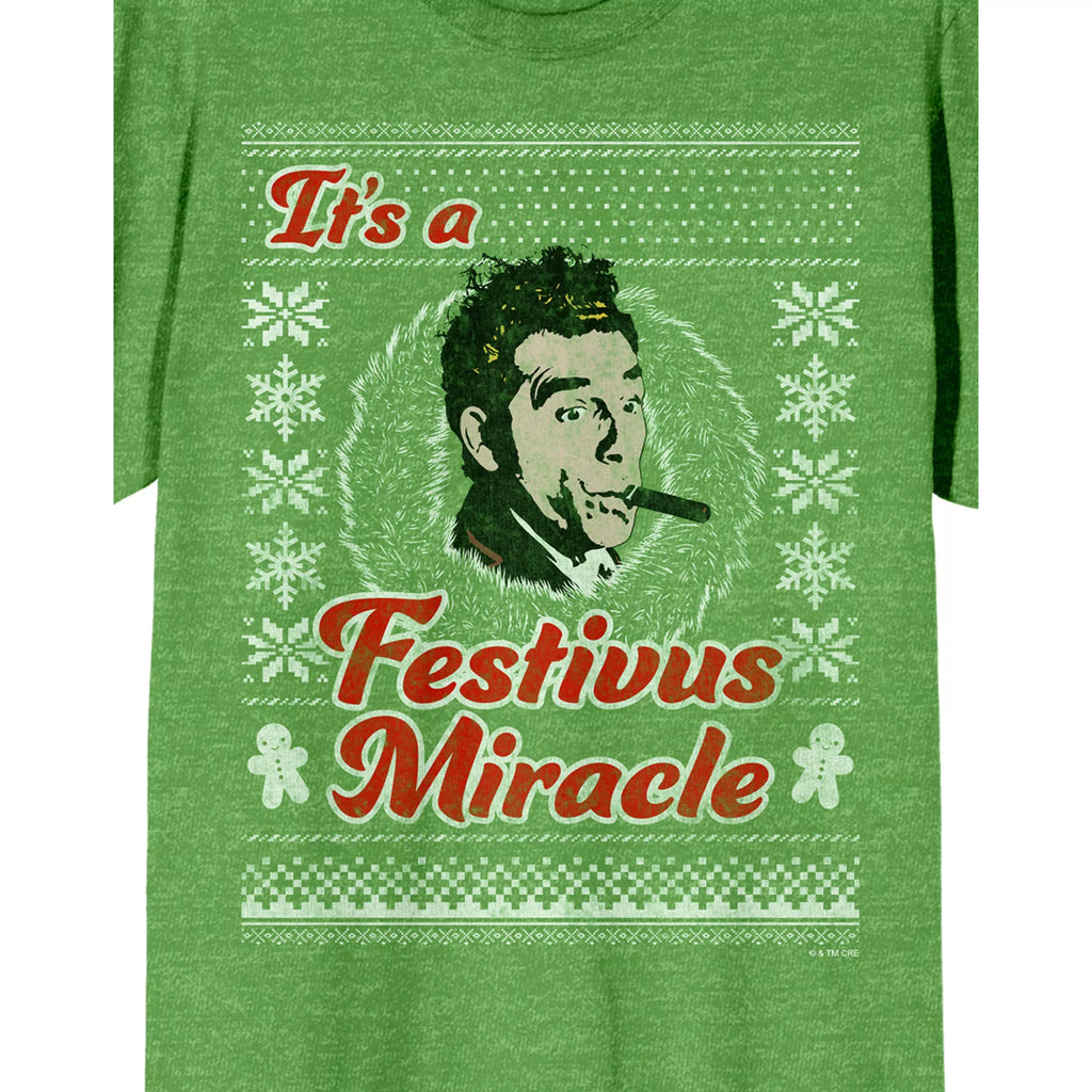 Kramer It's a Festivus Miracle  T Shirt - Seinfeld