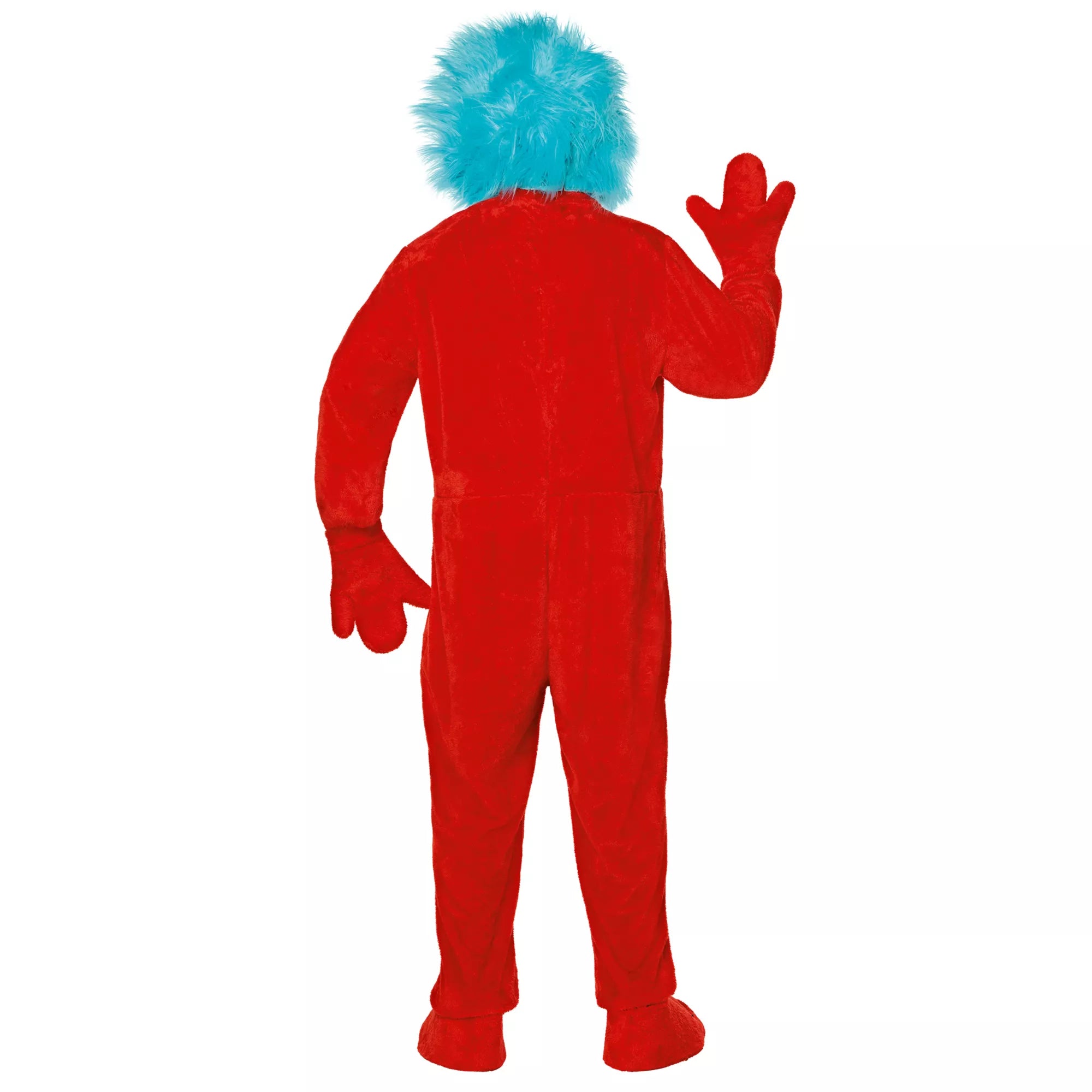Adult Thing 1 and 2 Mascot Jumpsuit Costume - Dr. Seuss