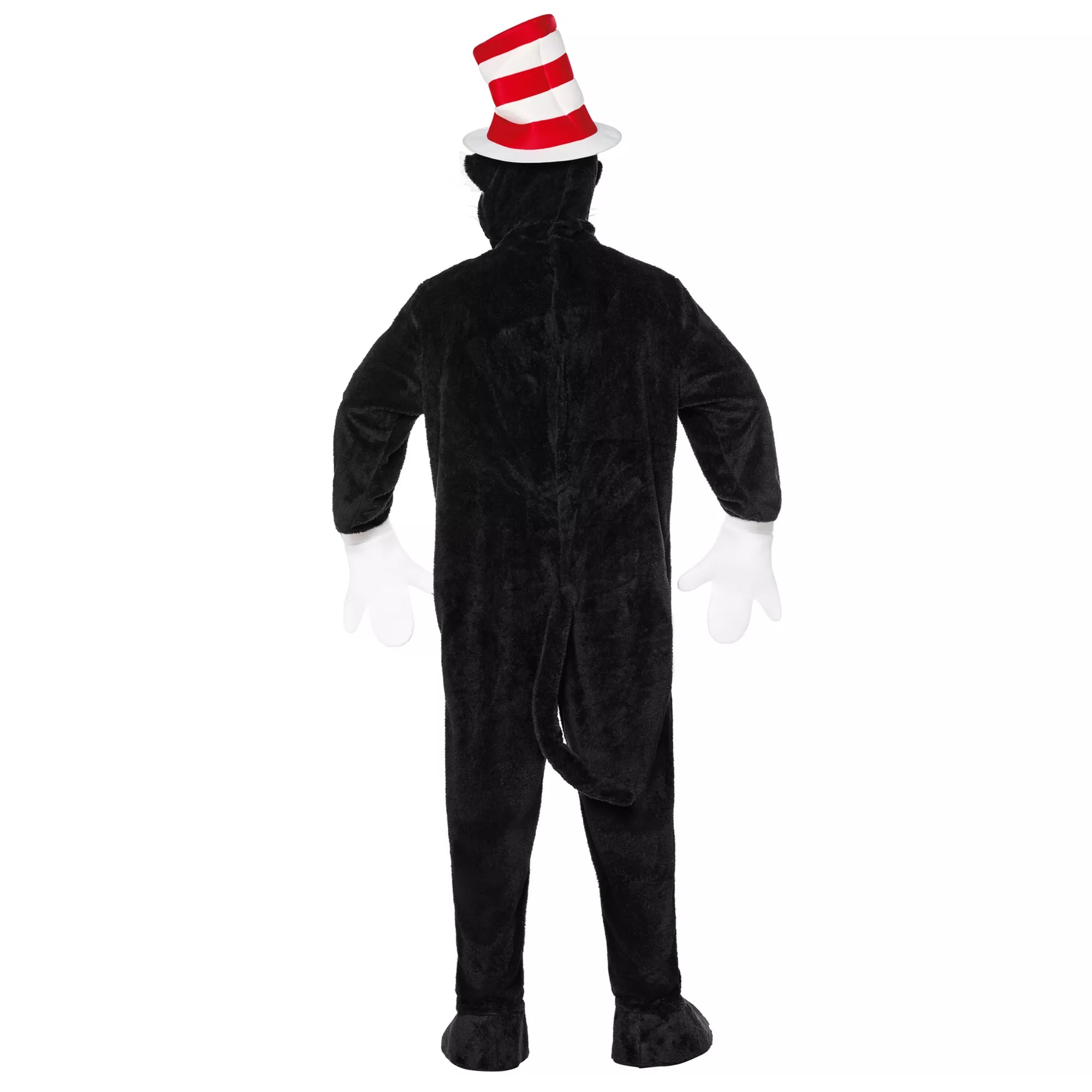 Adult Cat in the Hat Mascot Jumpsuit Costume - Dr. Seuss