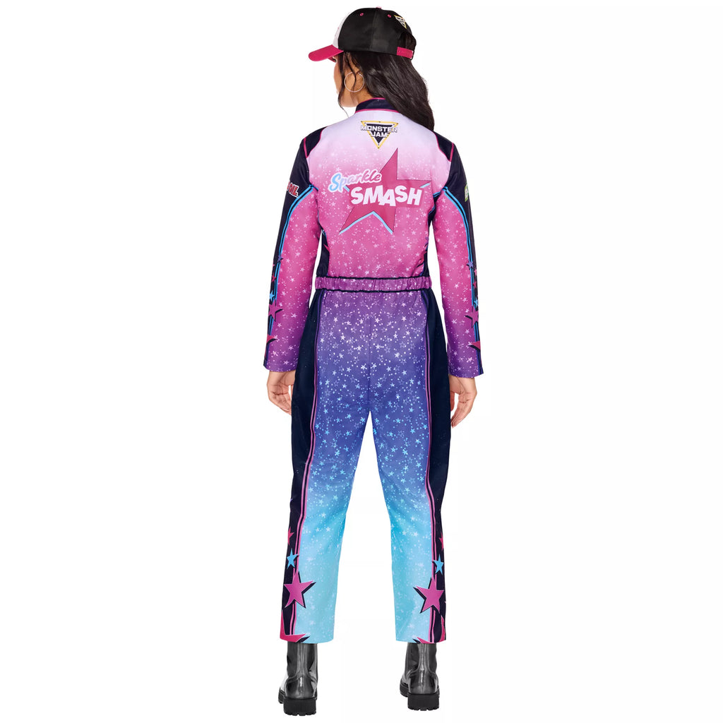 Adult Sparkle Smash Jumpsuit Costume - Monster Jam