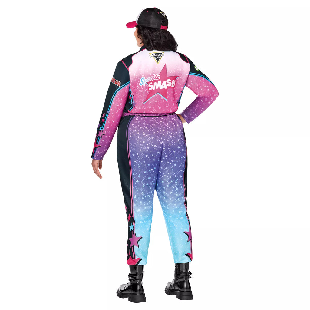 Adult Sparkle Smash Jumpsuit Costume - Monster Jam