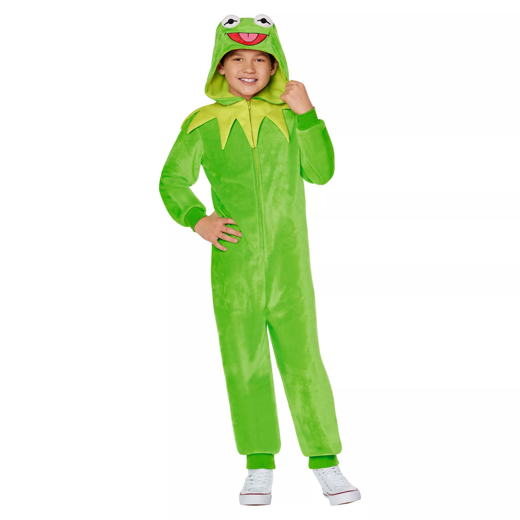 Kids Kermit the Frog Jumpsuit Costume - The Muppets