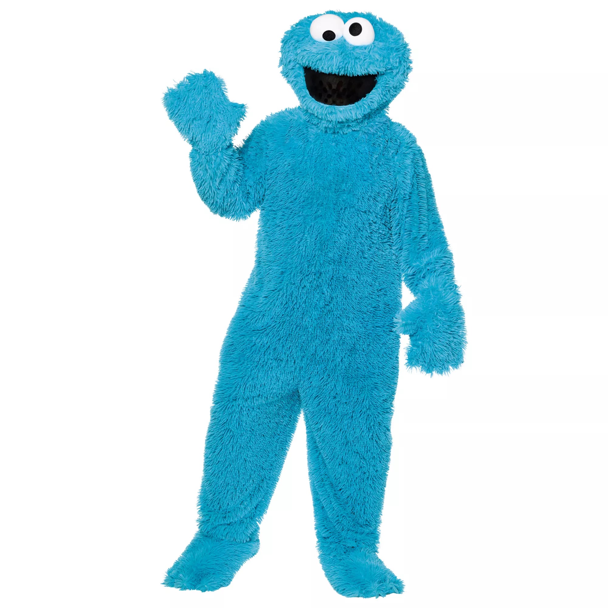 Adult Cookie Monster Jumpsuit Costume - Sesame Street