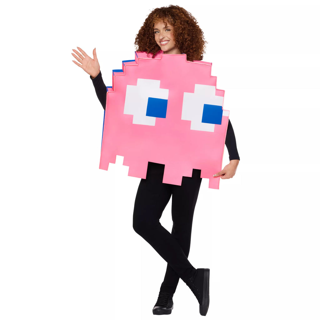Adult Pinky & Blue Ghost Reversible 3D Costume - Pac-Man