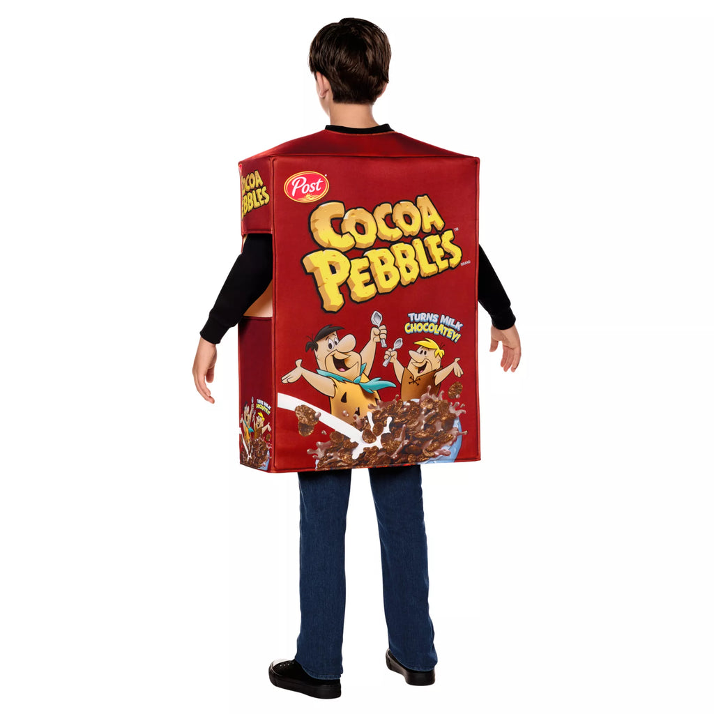 Kids Cocoa Pebbles Cereal Box 3D Costume